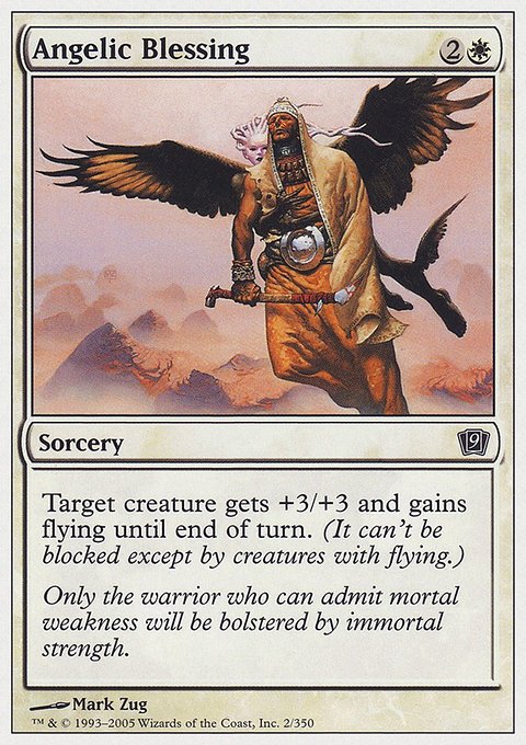 Angelic Blessing, Ninth Edition #2, Magic: The Gathering card