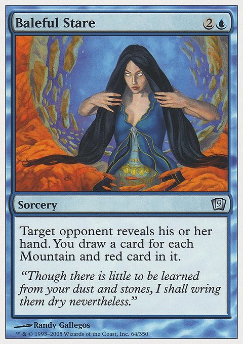 Baleful Stare, Ninth Edition #64, Magic: The Gathering card