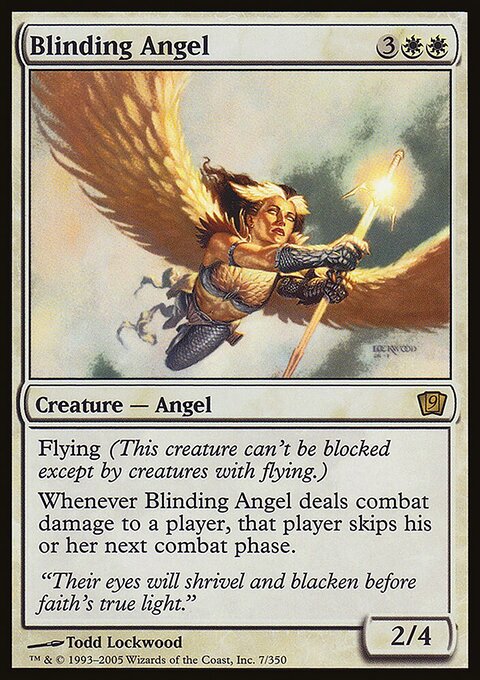 Blinding Angel, Ninth Edition #7★, Magic: The Gathering card