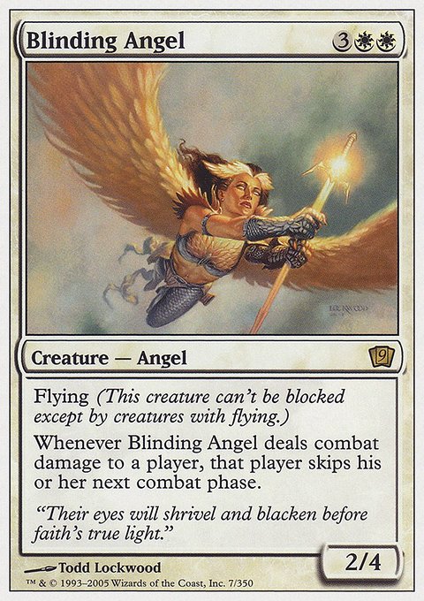 Blinding Angel, Ninth Edition #7, Magic: The Gathering card