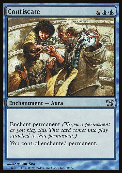 Confiscate, Ninth Edition #68★, Magic: The Gathering card
