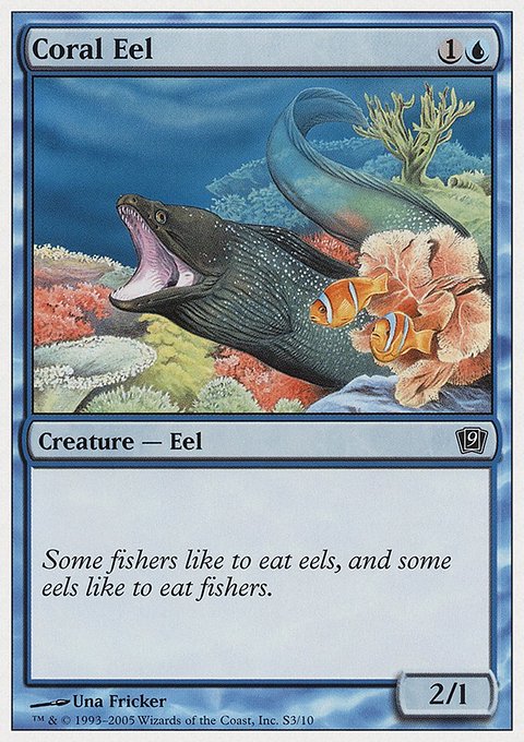 Coral Eel, Ninth Edition #S3, Magic: The Gathering card