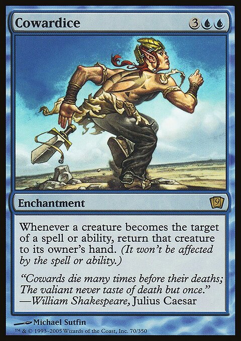 Cowardice, Ninth Edition #70★, Magic: The Gathering card