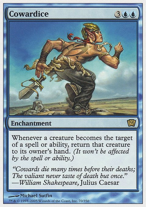 Cowardice, Ninth Edition #70, Magic: The Gathering card