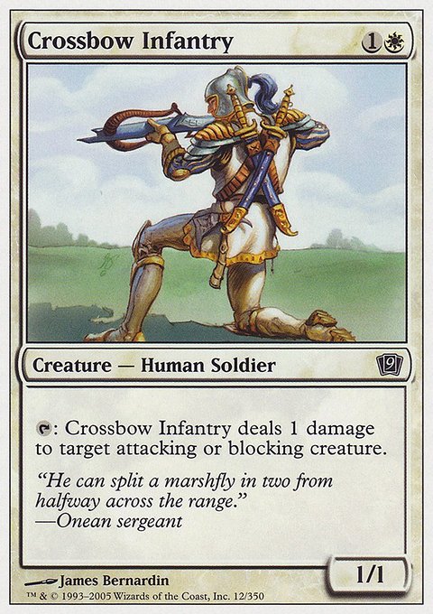 Crossbow Infantry, Ninth Edition #12, Magic: The Gathering card