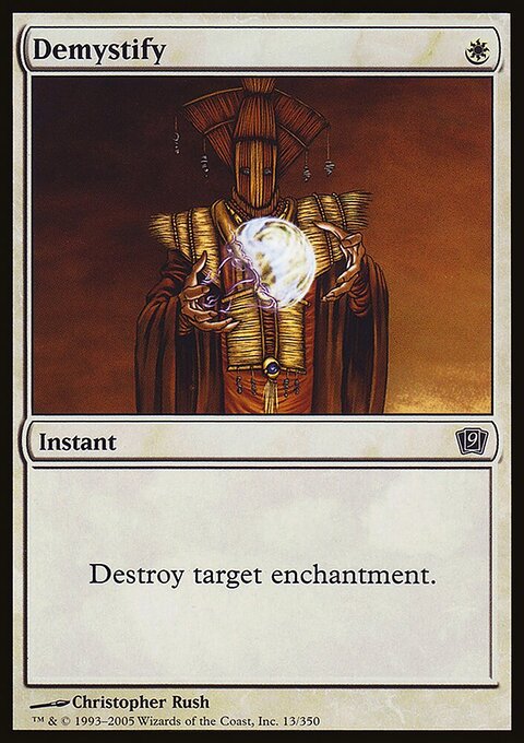 Demystify, Ninth Edition #13★, Magic: The Gathering card