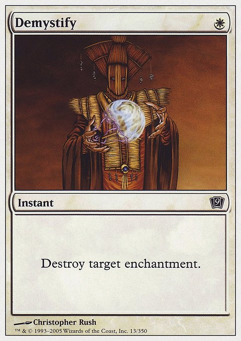 Demystify, Ninth Edition #13, Magic: The Gathering card