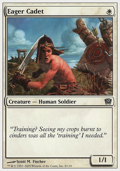 Eager Cadet, Ninth Edition #S1, Magic: The Gathering card