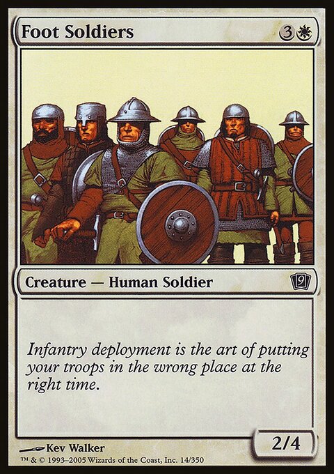 Foot Soldiers, Ninth Edition #14★, Magic: The Gathering card