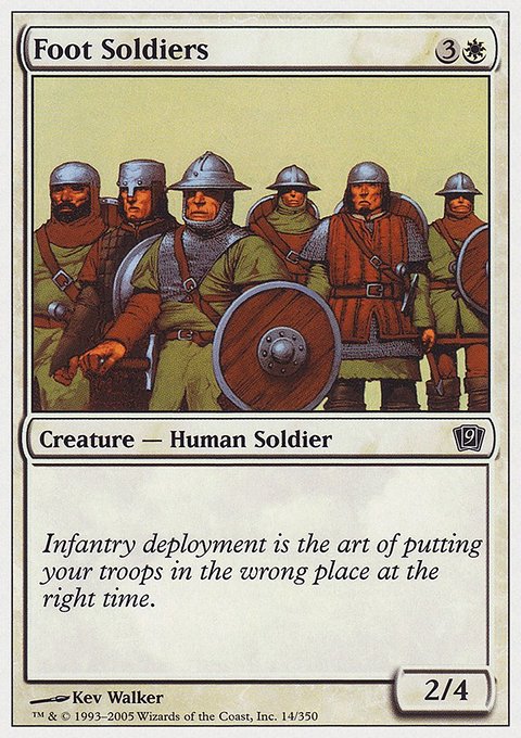 Foot Soldiers, Ninth Edition #14, Magic: The Gathering card