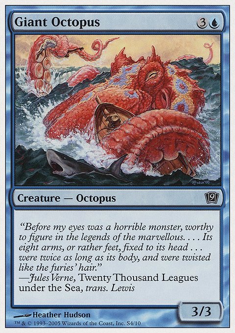 Giant Octopus, Ninth Edition #S4, Magic: The Gathering card