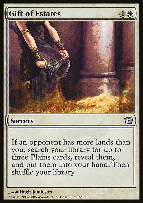 Gift of Estates, Ninth Edition #15★, Magic: The Gathering card