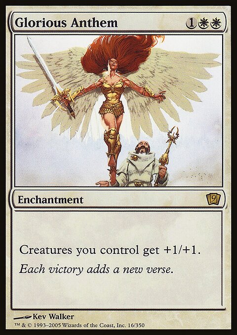 Glorious Anthem, Ninth Edition #16★, Magic: The Gathering card