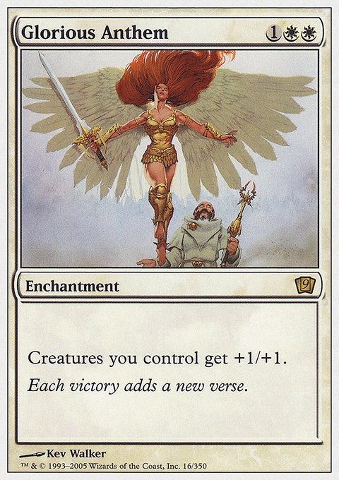 Glorious Anthem, Ninth Edition #16, Magic: The Gathering card