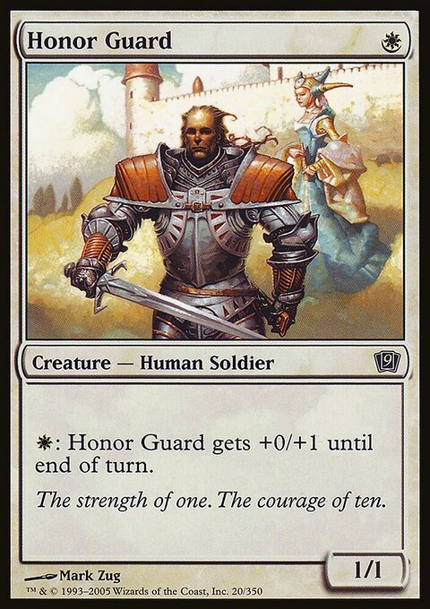 Honor Guard, Ninth Edition #20★, Magic: The Gathering card