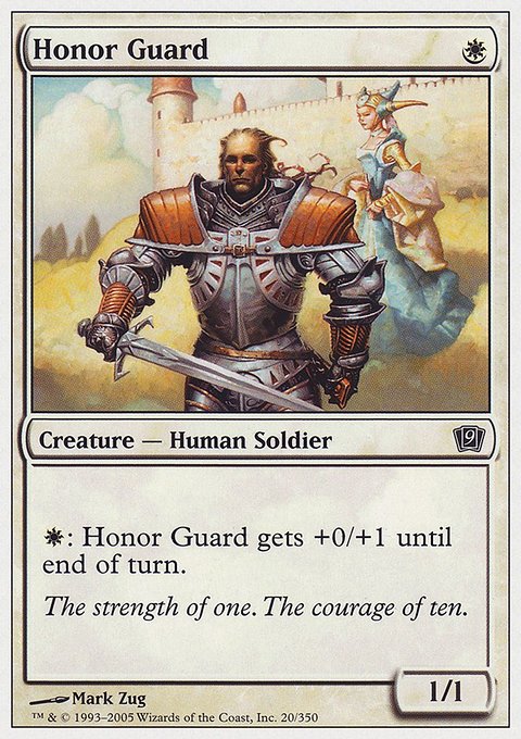 Honor Guard, Ninth Edition #20, Magic: The Gathering card