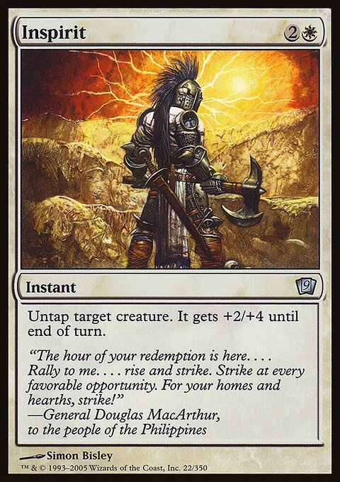 Inspirit, Ninth Edition #22★, Magic: The Gathering card