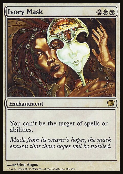 Ivory Mask, Ninth Edition #23★, Magic: The Gathering card