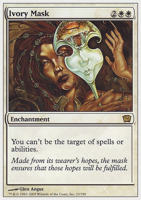 Ivory Mask, Ninth Edition #23, Magic: The Gathering card