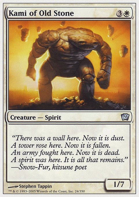 Kami of Old Stone, Ninth Edition #24, Magic: The Gathering card