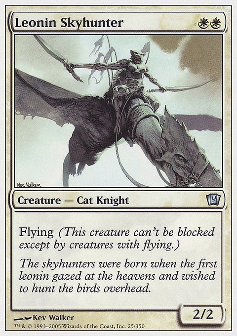 Leonin Skyhunter, Ninth Edition #25, Magic: The Gathering card
