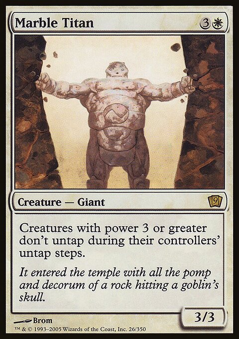 Marble Titan, Ninth Edition #26★, Magic: The Gathering card