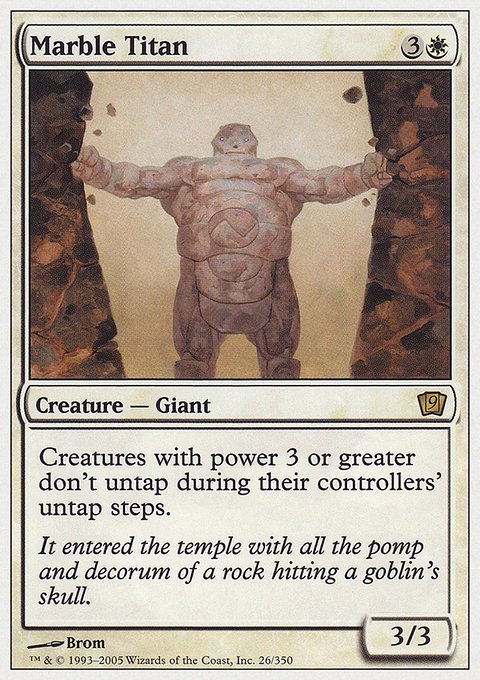 Marble Titan, Ninth Edition #26, Magic: The Gathering card