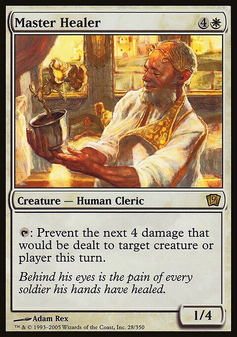 Master Healer, Ninth Edition #28★, Magic: The Gathering card