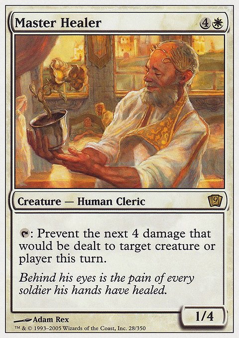 Master Healer, Ninth Edition #28, Magic: The Gathering card