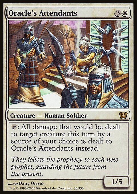 Oracle's Attendants, Ninth Edition #30★, Magic: The Gathering card
