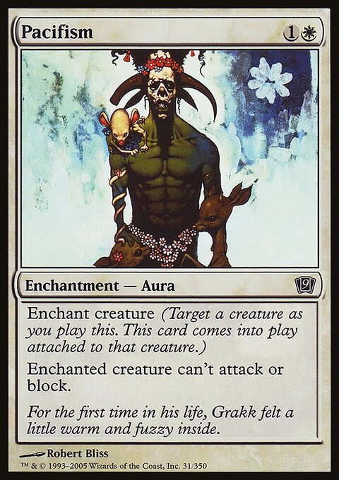 Pacifism, Ninth Edition #31★, Magic: The Gathering card