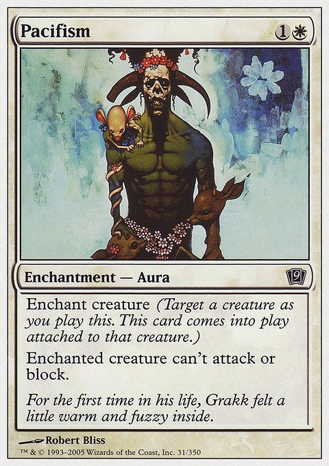 Pacifism, Ninth Edition #31, Magic: The Gathering card