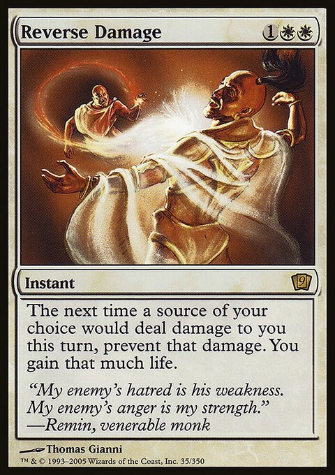 Reverse Damage, Ninth Edition #35★, Magic: The Gathering card
