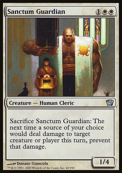 Sanctum Guardian, Ninth Edition #40★, Magic: The Gathering card