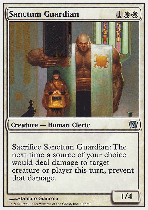Sanctum Guardian, Ninth Edition #40, Magic: The Gathering card