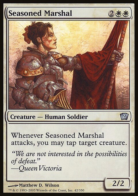 Seasoned Marshal, Ninth Edition #42★, Magic: The Gathering card