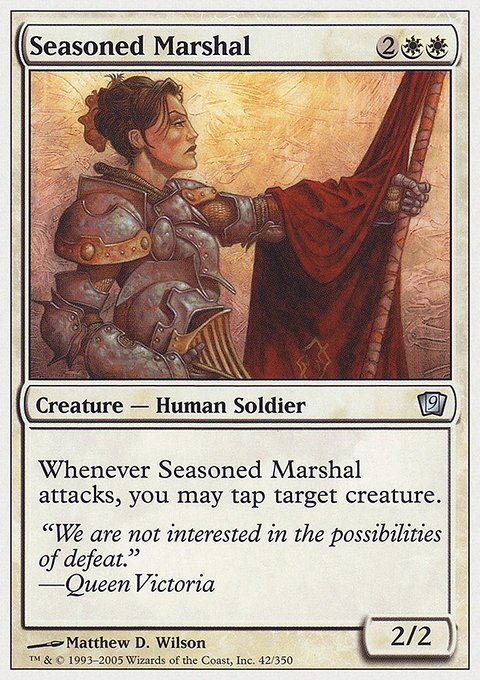 Seasoned Marshal, Ninth Edition #42, Magic: The Gathering card