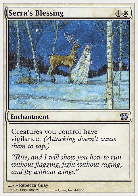 Serra's Blessing, Ninth Edition #44, Magic: The Gathering card