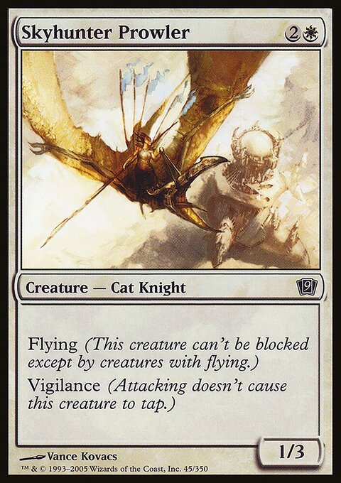 Skyhunter Prowler, Ninth Edition #45★, Magic: The Gathering card