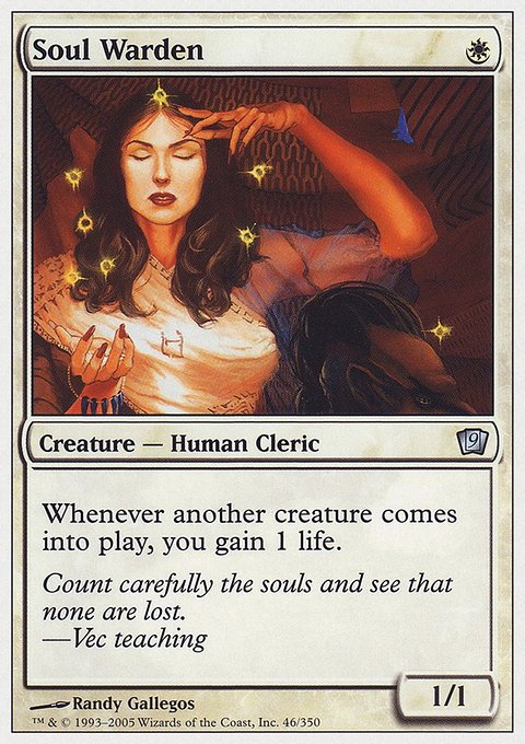 Soul Warden, Ninth Edition #46, Magic: The Gathering card