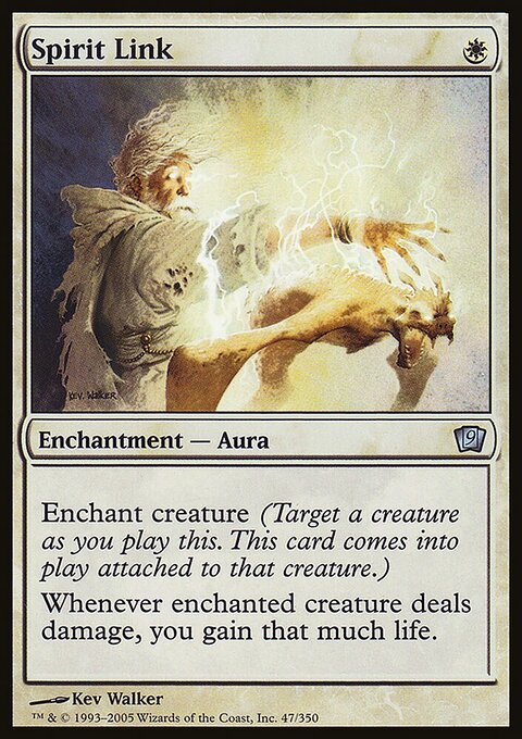 Spirit Link, Ninth Edition #47★, Magic: The Gathering card