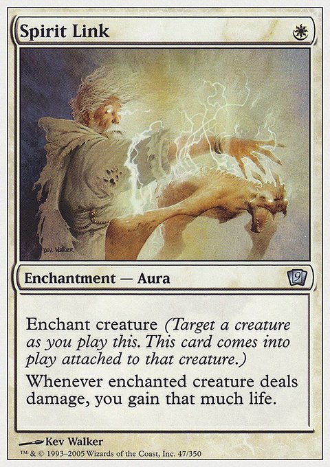 Spirit Link, Ninth Edition #47, Magic: The Gathering card