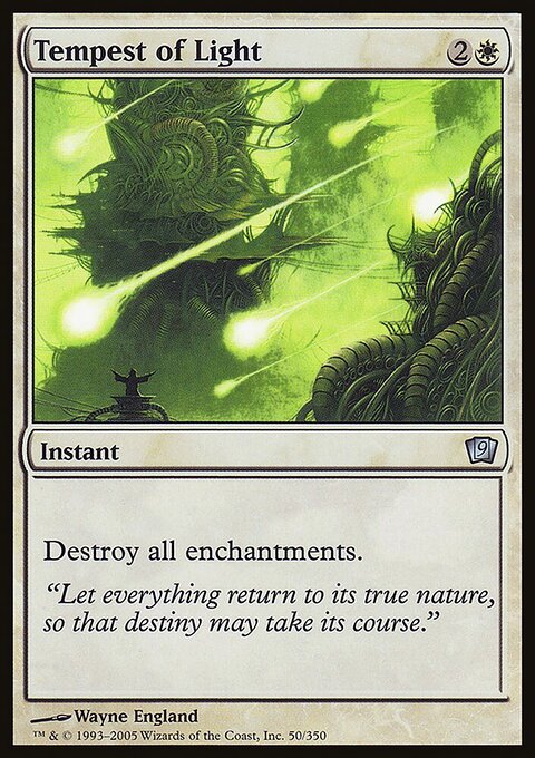 Tempest of Light, Ninth Edition #50★, Magic: The Gathering card