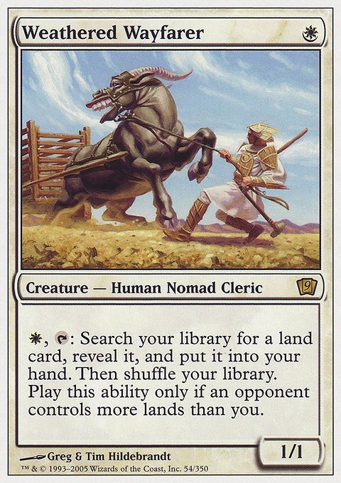 Weathered Wayfarer, Ninth Edition #54, Magic: The Gathering card