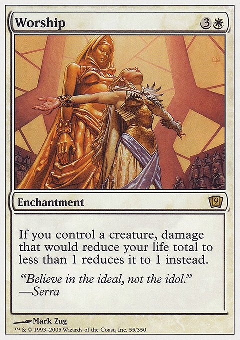 Worship, Ninth Edition #55, Magic: The Gathering card