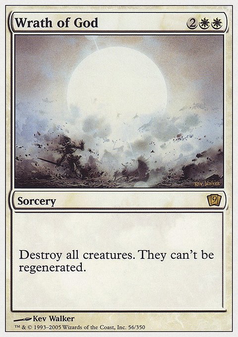 Wrath of God, Ninth Edition #56, Magic: The Gathering card