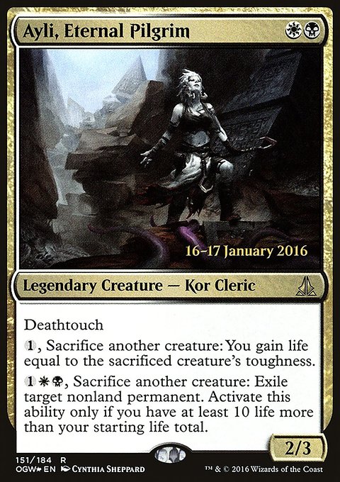 Ayli, Eternal Pilgrim, Oath of the Gatewatch Promos #151s, Magic: The Gathering card