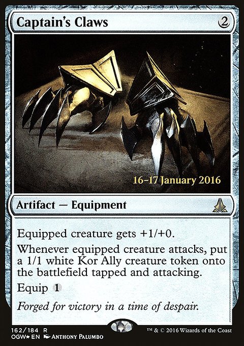 Captain's Claws, Oath of the Gatewatch Promos #162s, Magic: The Gathering card