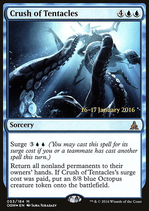 Crush of Tentacles, Oath of the Gatewatch Promos #53s, Magic: The Gathering card