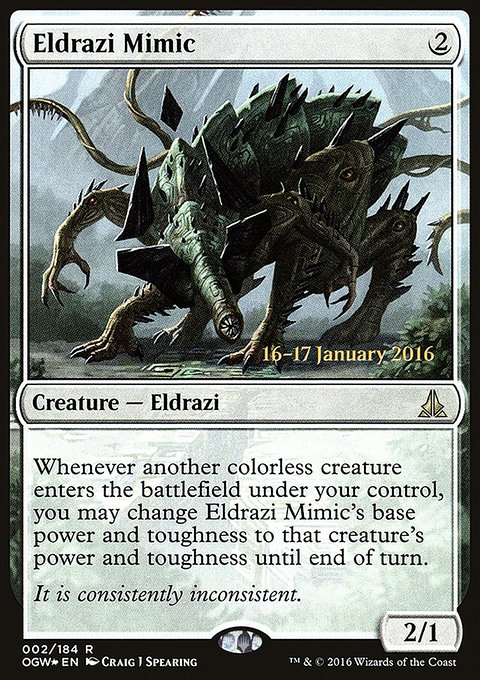Eldrazi Mimic, Oath of the Gatewatch Promos #2s, Magic: The Gathering card